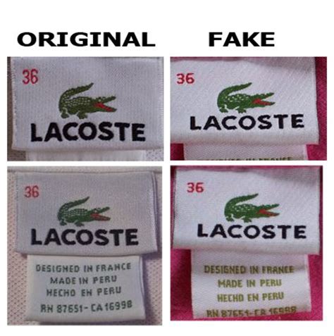 lacoste original vs fake bag|is lacoste a scam.